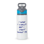 I Wish I could But I Don't Want To Active Water Bottle 2