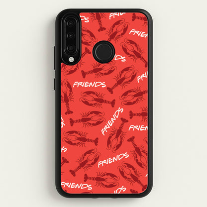 Sitcom Red Lobsters Pattern  - Friends Phone Case for Huawei P30 Lite