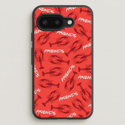 Sitcom Red Lobsters Pattern  - Friends Phone Case for Google Pixel 9a