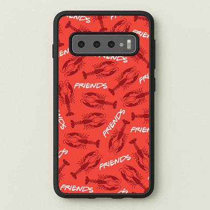 Sitcom Red Lobsters Pattern  - Friends Phone Case for Galaxy S10 Plus