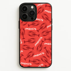 Sitcom Red Lobsters Pattern  - Friends Phone Case for iPhone 13 Pro Max