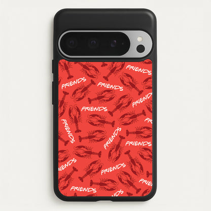 Sitcom Red Lobsters Pattern  - Friends Phone Case for Google Pixel 9 Pro XL