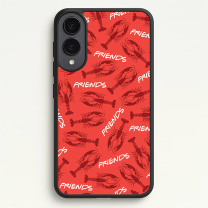 Sitcom Red Lobsters Pattern  - Friends Phone Case for Galaxy S25 Edge