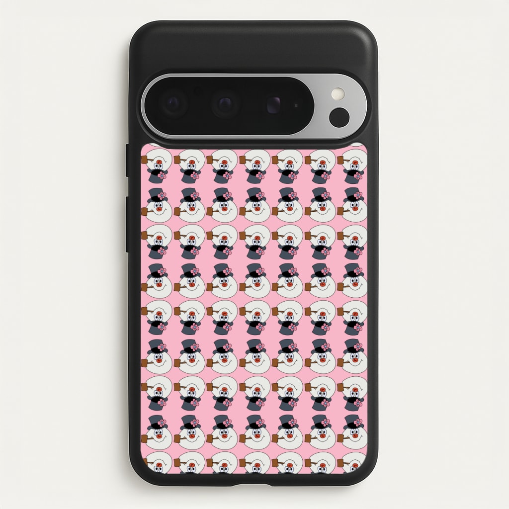 Pattern - Snowman  - Frosty The Snowman Phone Case for Google Pixel 9 Pro XL