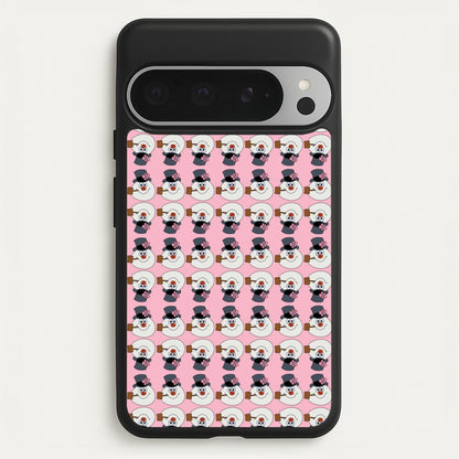 Pattern - Snowman  - Frosty The Snowman Phone Case for Google Pixel 9 Pro XL