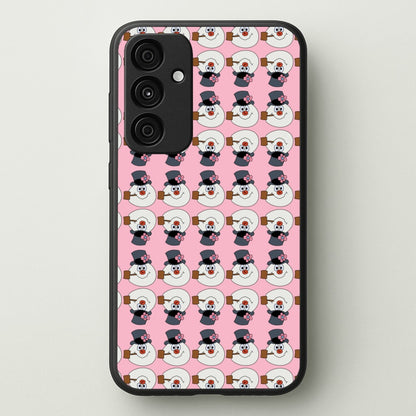 Pattern - Snowman  - Frosty The Snowman Phone Case for Galaxy A35