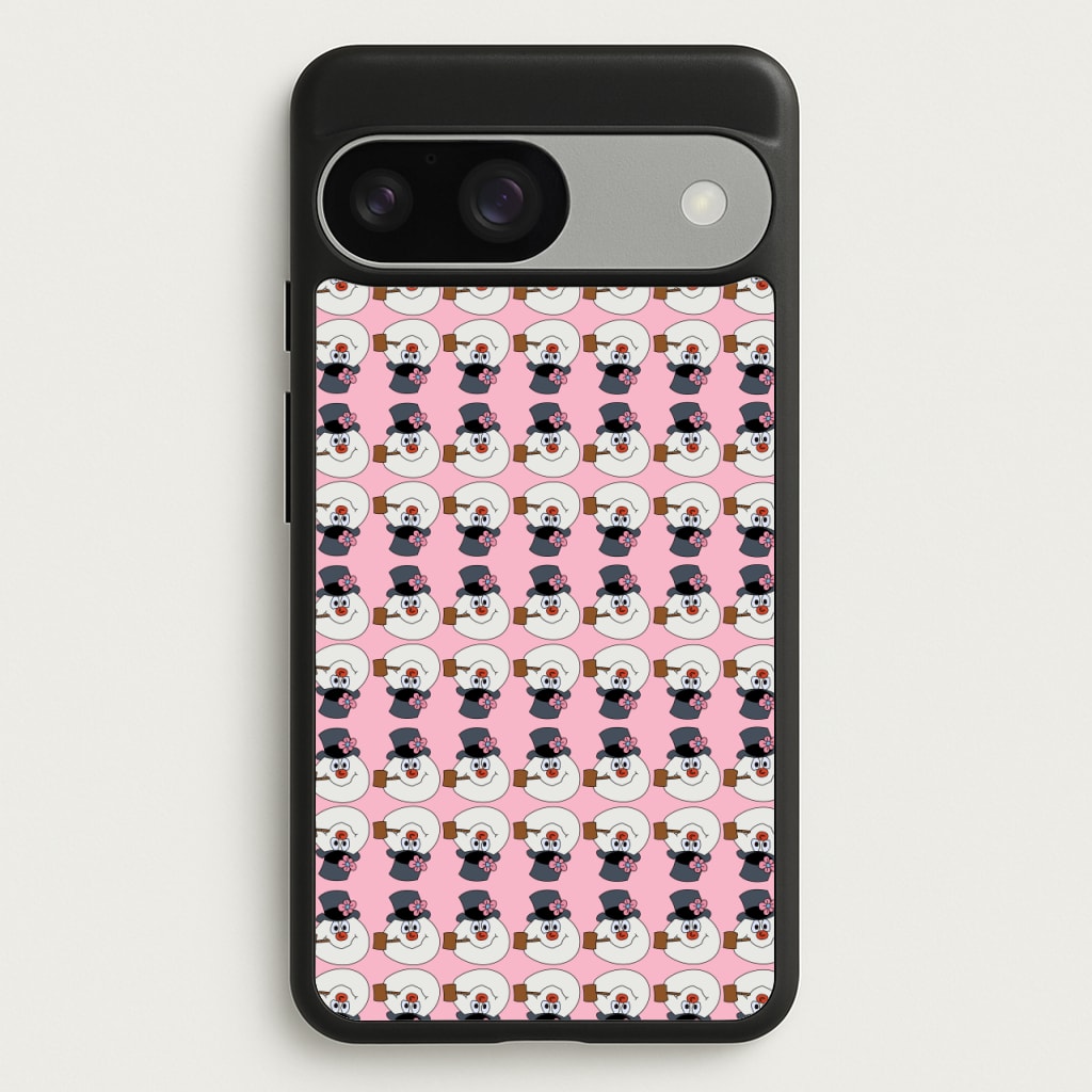 Pattern - Snowman  - Frosty The Snowman Phone Case for Google Pixel 9 / 9 Pro