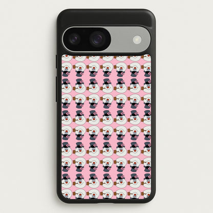 Pattern - Snowman  - Frosty The Snowman Phone Case for Google Pixel 9 / 9 Pro