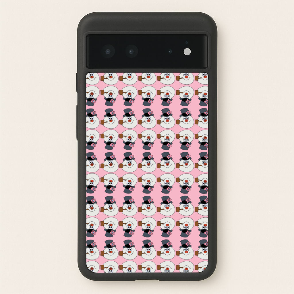 Pattern - Snowman  - Frosty The Snowman Phone Case for Google Pixel 6