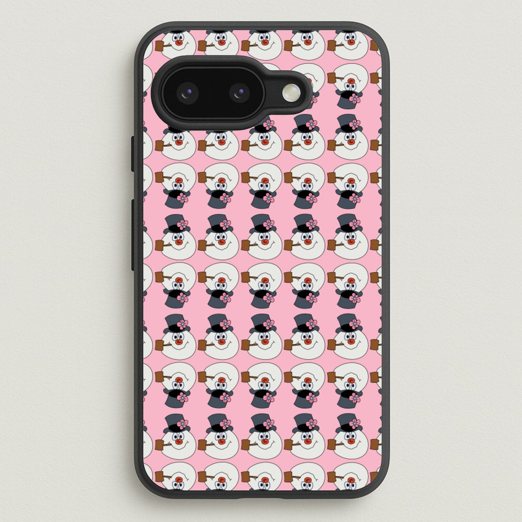 Pattern - Snowman  - Frosty The Snowman Phone Case for Google Pixel 9a