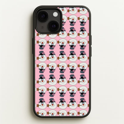 Pattern - Snowman  - Frosty The Snowman Phone Case for iPhone 13 Mini