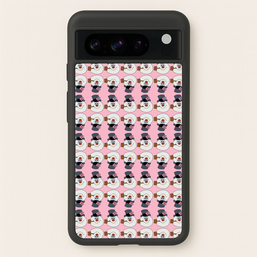 Pattern - Snowman  - Frosty The Snowman Phone Case for Google Pixel 8 Pro