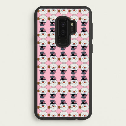 Pattern - Snowman  - Frosty The Snowman Phone Case for Galaxy S9 Plus