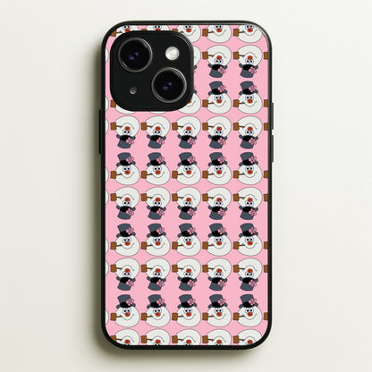Pattern - Snowman  - Frosty The Snowman Phone Case for iPhone 15