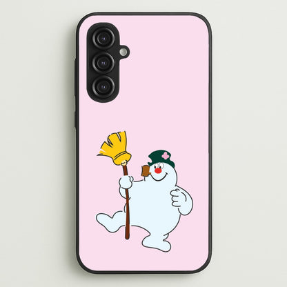 Broom - Snowman  - Frosty The Snowman Phone Case for Galaxy S23FE