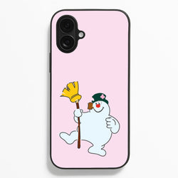 Broom - Snowman  - Frosty The Snowman Phone Case for iPhone 16 Plus