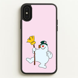 Broom - Snowman  - Frosty The Snowman Phone Case for iPhone XS Max