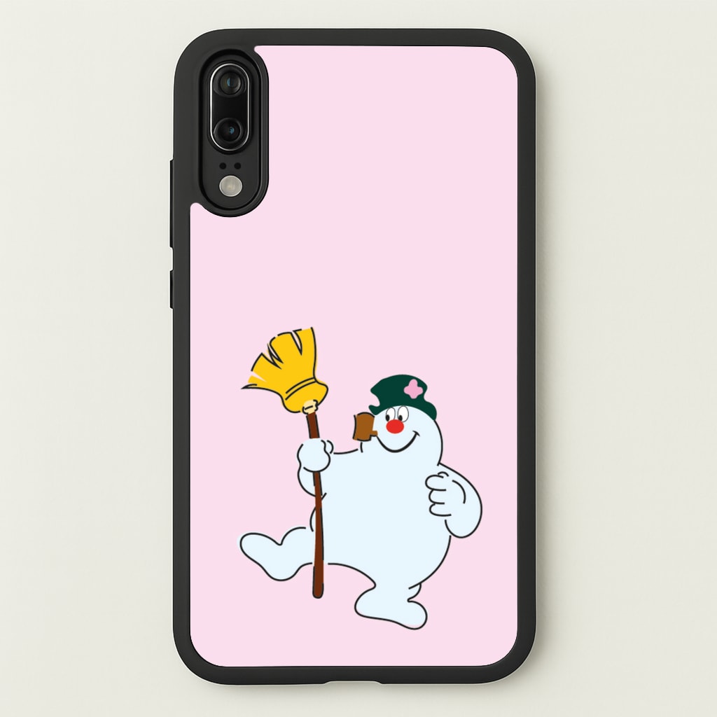 Broom - Snowman  - Frosty The Snowman Phone Case for Huawei P20