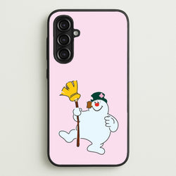 Broom - Snowman  - Frosty The Snowman Phone Case for Galaxy A16