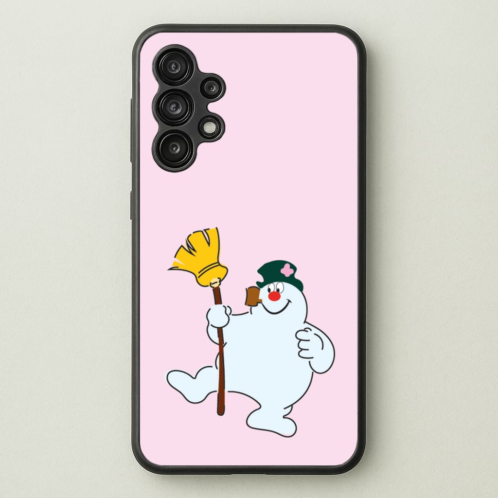 Broom - Snowman  - Frosty The Snowman Phone Case for Galaxy A13