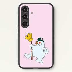 Broom - Snowman  - Frosty The Snowman Phone Case for Galaxy S24