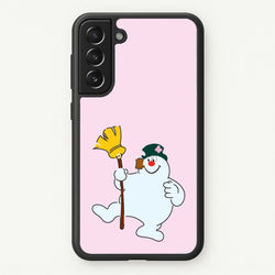 Broom - Snowman  - Frosty The Snowman Phone Case for Galaxy S21 Plus