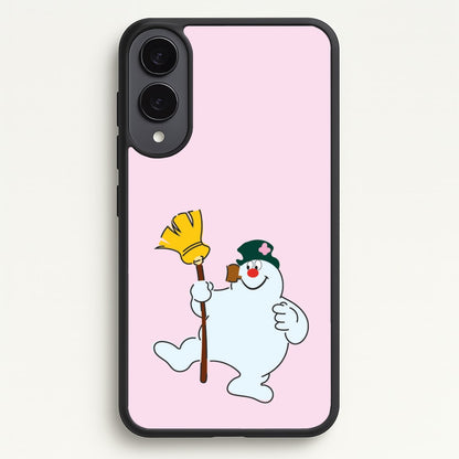 Broom - Snowman  - Frosty The Snowman Phone Case for Galaxy S25 Edge