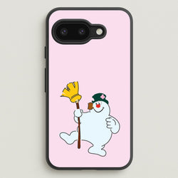 Broom - Snowman  - Frosty The Snowman Phone Case for Google Pixel 9a
