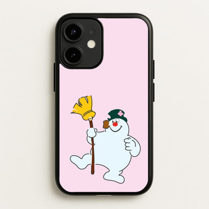 Broom - Snowman  - Frosty The Snowman Phone Case for iPhone 12 Mini