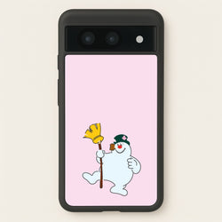 Broom - Snowman  - Frosty The Snowman Phone Case for Google Pixel 8a