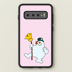 Broom - Snowman  - Frosty The Snowman Phone Case for Galaxy S10