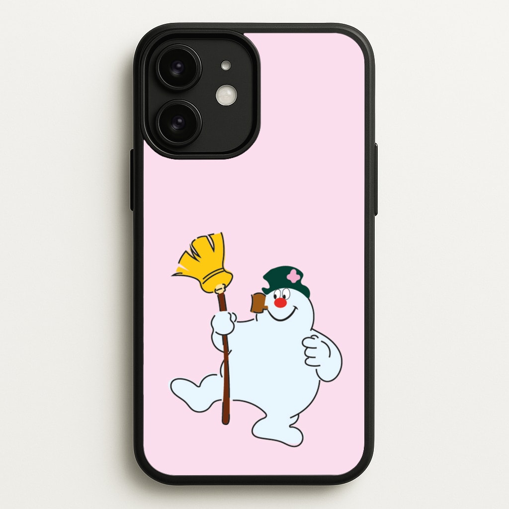 Broom - Snowman  - Frosty The Snowman Phone Case for iPhone 11