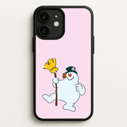 Broom - Snowman  - Frosty The Snowman Phone Case for iPhone 11