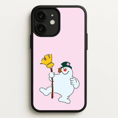 Broom - Snowman  - Frosty The Snowman Phone Case for iPhone 11