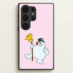 Broom - Snowman  - Frosty The Snowman Phone Case for Galaxy S25 Ultra