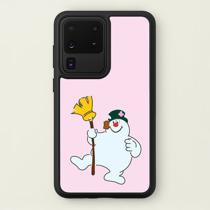 Broom - Snowman  - Frosty The Snowman Phone Case for Galaxy S20 Ultra