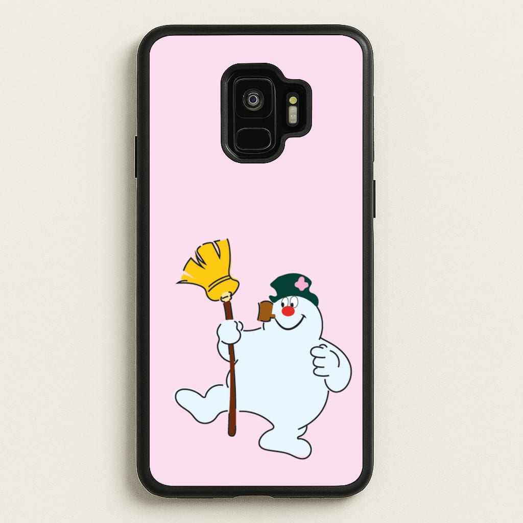 Broom - Snowman  - Frosty The Snowman Phone Case for Galaxy S9