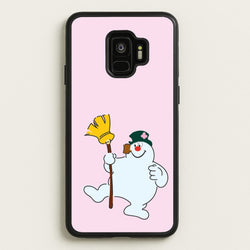 Broom - Snowman  - Frosty The Snowman Phone Case for Galaxy S9