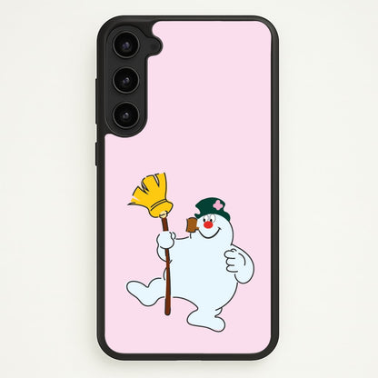 Broom - Snowman  - Frosty The Snowman Phone Case for Galaxy S23 Plus
