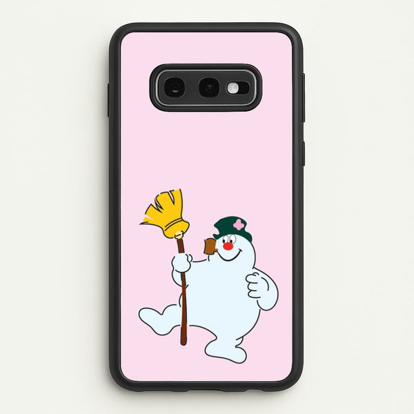 Broom - Snowman  - Frosty The Snowman Phone Case for Galaxy S10e