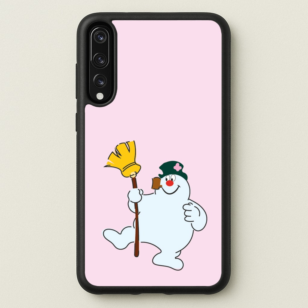 Broom - Snowman  - Frosty The Snowman Phone Case for Huawei P20 Pro