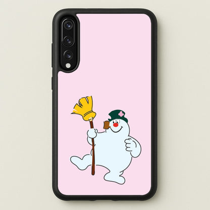 Broom - Snowman  - Frosty The Snowman Phone Case for Huawei P20 Pro