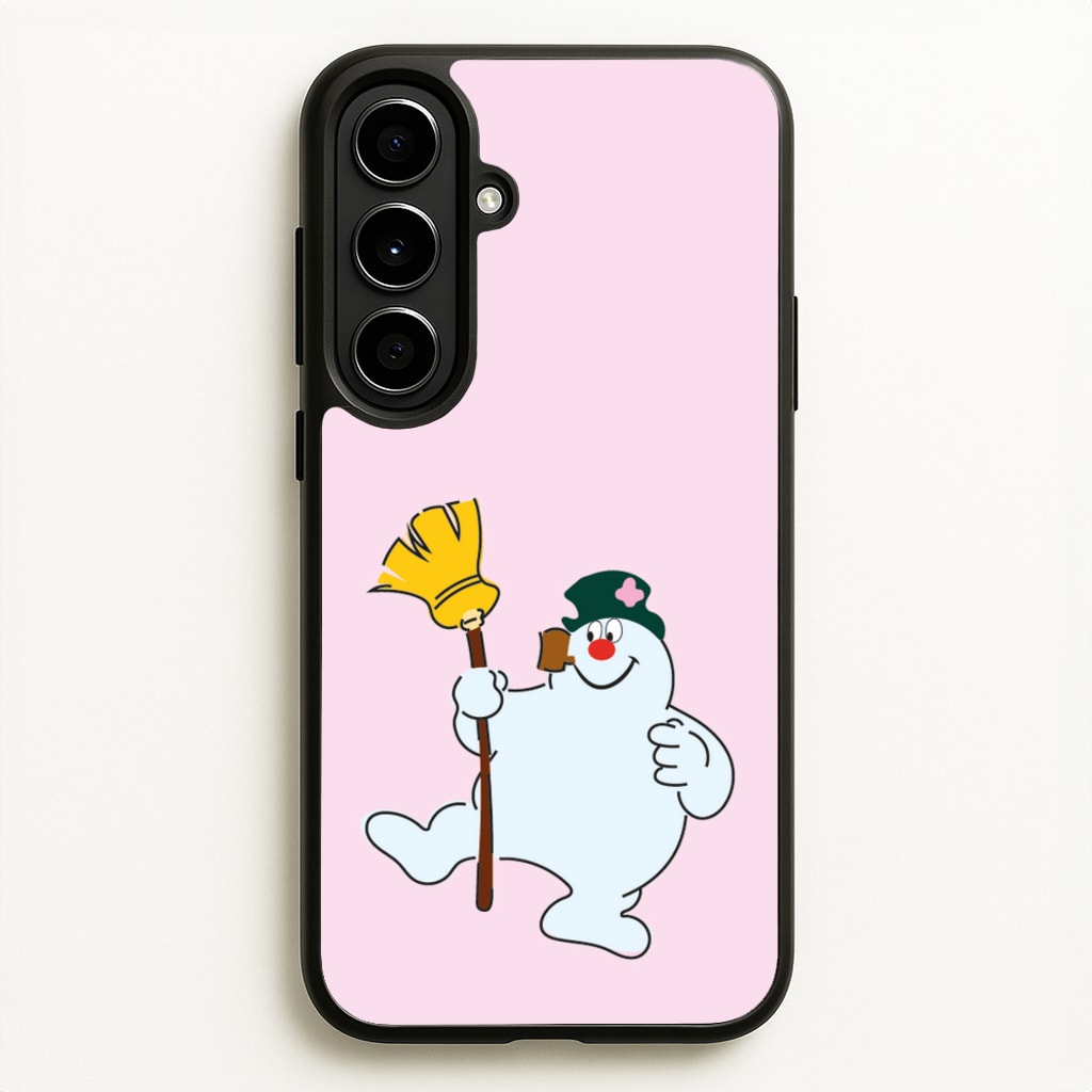 Broom - Snowman  - Frosty The Snowman Phone Case for Galaxy A56