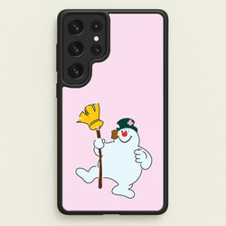 Broom - Snowman  - Frosty The Snowman Phone Case for Galaxy S23 Ultra