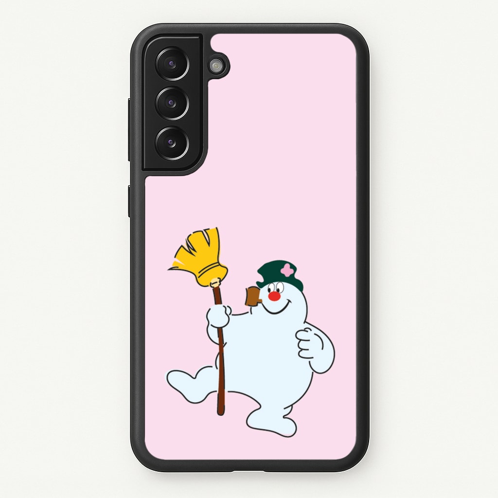 Broom - Snowman  - Frosty The Snowman Phone Case for Galaxy S22