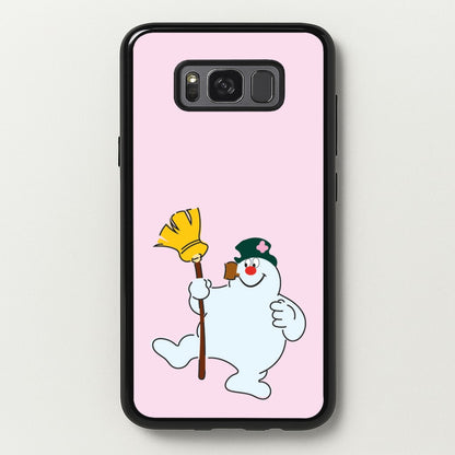 Broom - Snowman  - Frosty The Snowman Phone Case for Galaxy S8