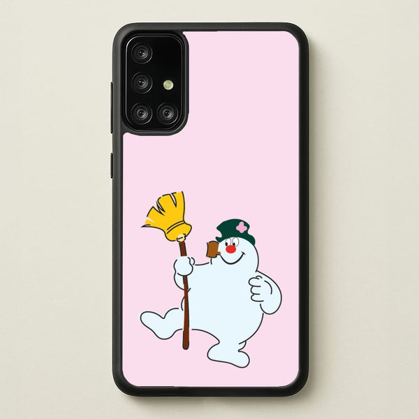 Broom - Snowman  - Frosty The Snowman Phone Case for Galaxy A71