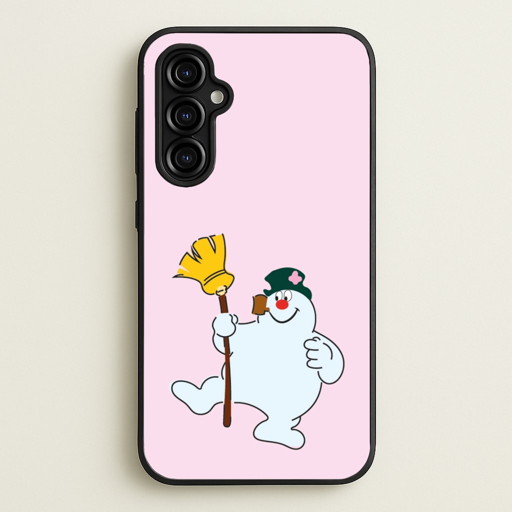 Broom - Snowman  - Frosty The Snowman Phone Case for Galaxy A54