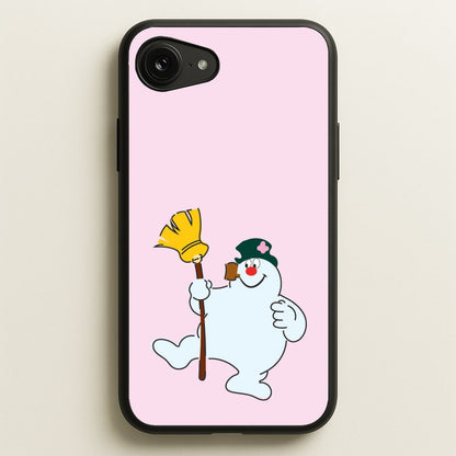 Broom - Snowman  - Frosty The Snowman Phone Case for iPhone 16e