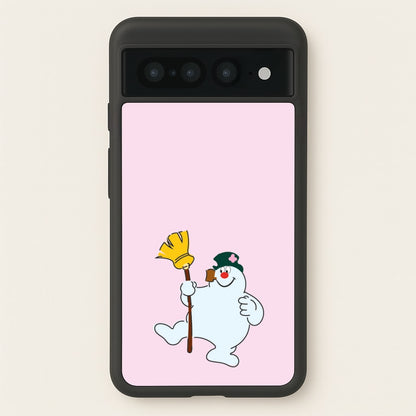 Broom - Snowman  - Frosty The Snowman Phone Case for Google Pixel 7 Pro